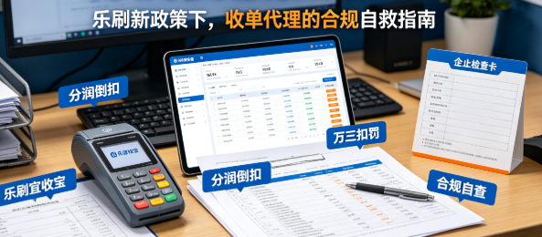 乐刷宜收宝：套现商户直接倒扣代理分润?